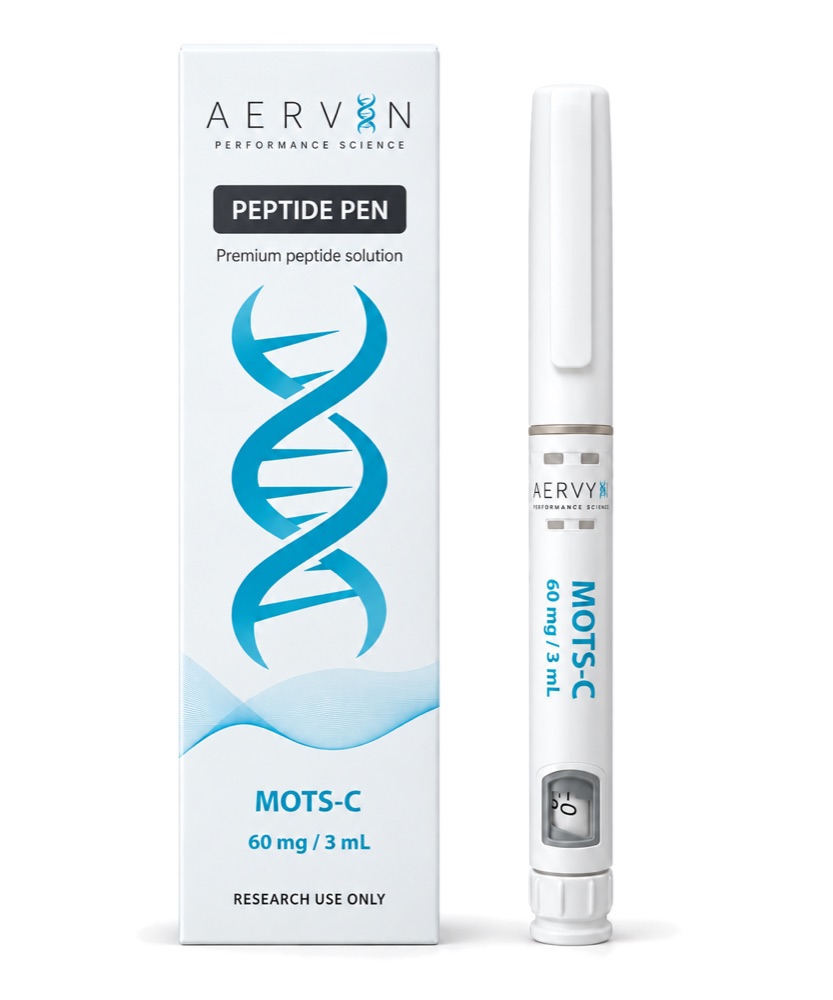 AERVYN MOTS-C peptide pen, 60 mg / 3 mL, with its carton